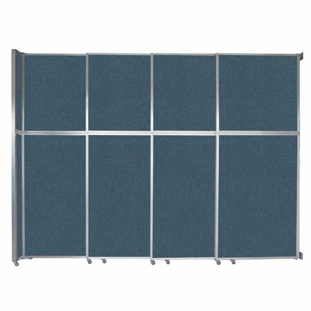 Versare Operable Wall Sliding Room Divider 12'8" x 10'3/4" Caribbean Fabric 1070273-1